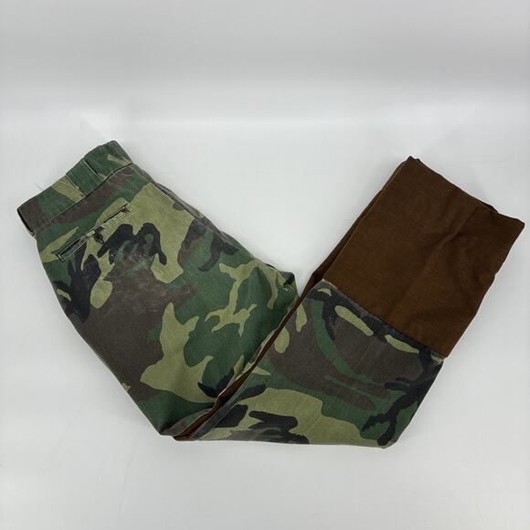 Vintage Cabelas Hunting Pants Men 36x32 Camouflage Brown Brush Guard Insulated - Picture 11 of 16